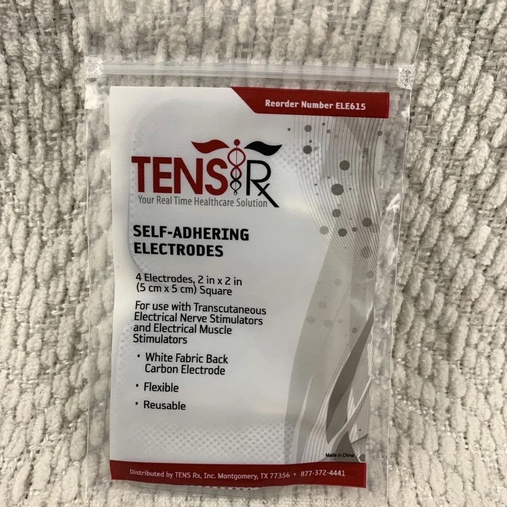 TENS Rx Self-Adhering Universal 2x2 Inch‎ 10-packs (4 per pack) = 40 Electrodes